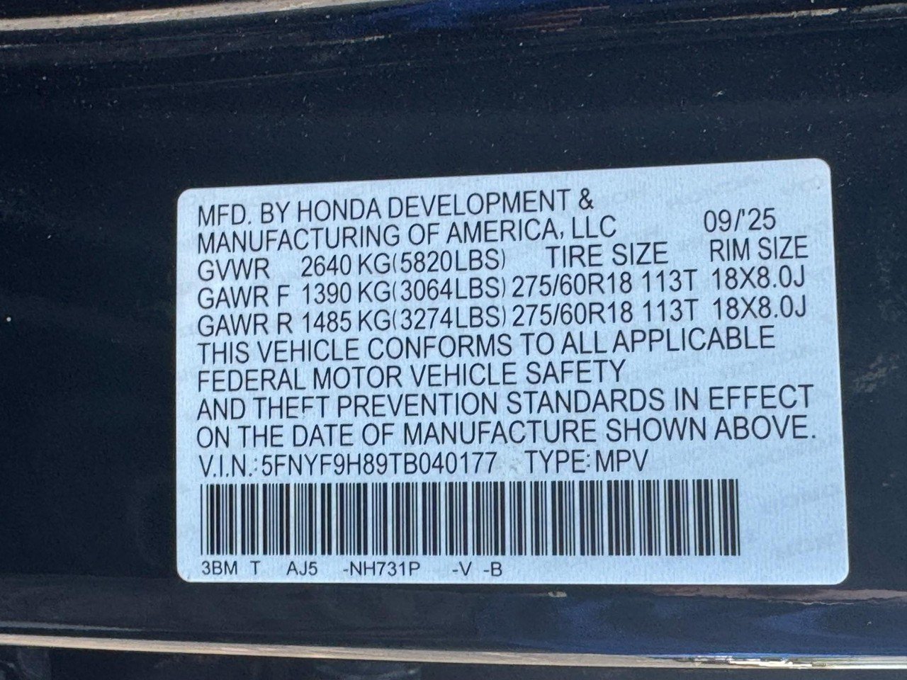 Certified 2026 Honda Passport TrailSport Elite image 28