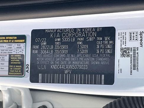Certified 2022 Kia EV6 GT-Line w/ GT-Line Suede Seat Package RWD image 20