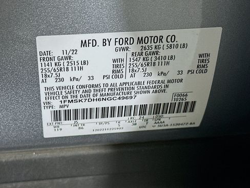 Used 2022 Ford Explorer XLT RWD image 12