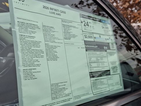 New 2026 INFINITI QX60 Luxe w/ Family Package image 18