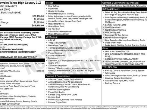 Certified 2023 Chevrolet Tahoe High Country AWD/4WD image 6