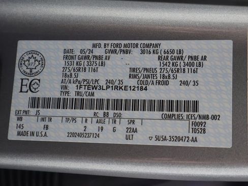 Used 2024 Ford F150 XLT w/ Bed Utility Package AWD/4WD image 51