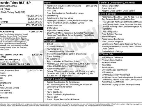 Used 2024 Chevrolet Tahoe RST w/ Luxury Package AWD/4WD image 33
