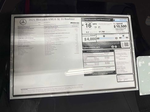 New 2025 Mercedes-Benz SL 55 AMG 4MATIC image 43