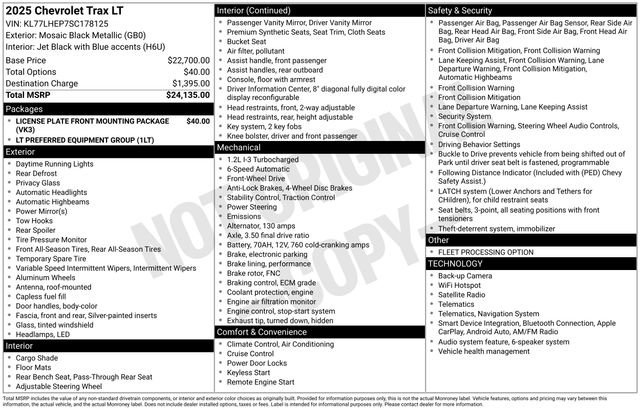 Used 2025 Chevrolet Trax LT FWD image 39