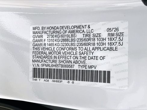 New 2026 Honda Odyssey EX-L image 19
