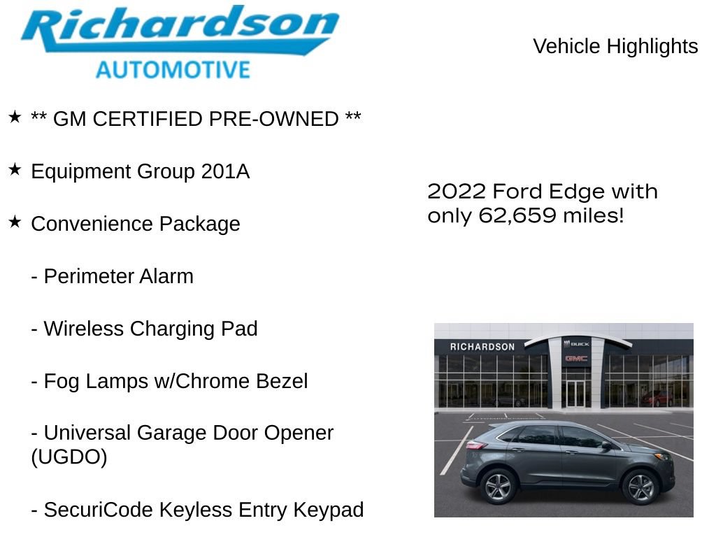 Used 2022 Ford Edge SEL w/ Convenience Package AWD/4WD image 11