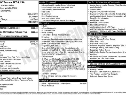 Used 2014 GMC Terrain SLT w/ LPO, Protection Package image 16