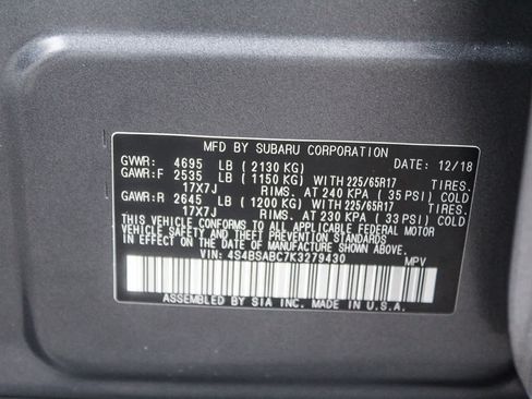 Used 2019 Subaru Outback 2.5i image 28