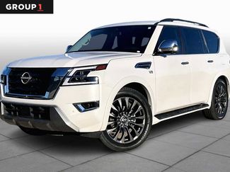 Used 2021 Nissan Armada Platinum w/ Captain's Chairs Package video 1