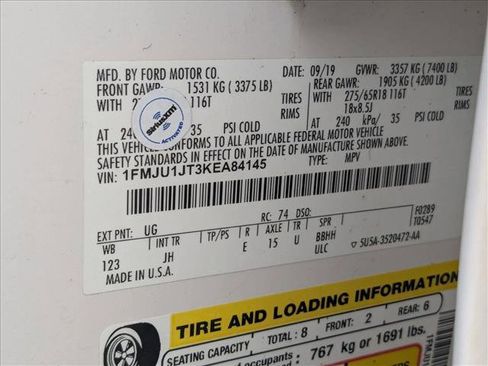 Used 2019 Ford Expedition XLT w/ Cargo Package image 26