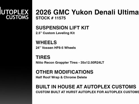 Used 2026 GMC Yukon Denali Ultimate w/ LPO, Floor Liner Package image 2