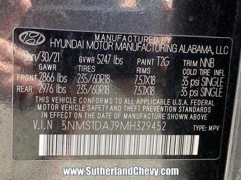 Used 2021 Hyundai Santa Fe SE image 41