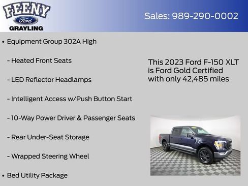 Certified 2023 Ford F150 XLT w/ Equipment Group 302A High AWD/4WD image 17