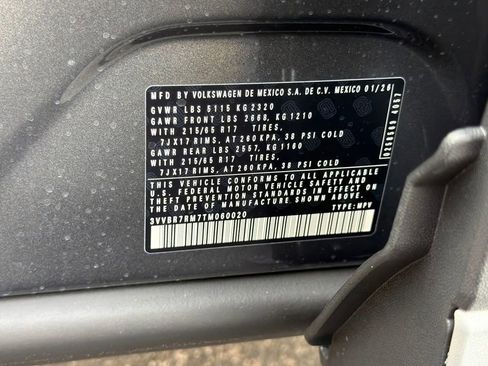 New 2026 Volkswagen Tiguan S AWD/4WD image 24