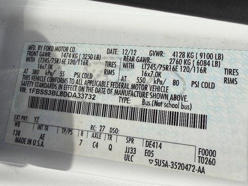 Used 2013 Ford E-350 and Econoline 350 XL w/ PWR Windows & Locks Group image 18