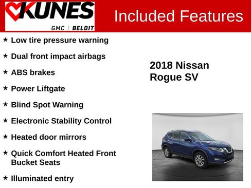 Used 2018 Nissan Rogue SV AWD/4WD image 3