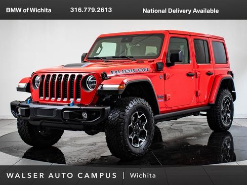 Used 2021 Jeep Wrangler Unlimited Rubicon 4xe w/ Steel Bumper Group image 1