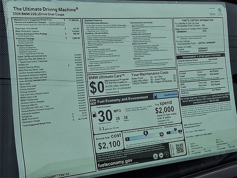 New 2026 BMW 228i xDrive 228 Gran Coupe w/ Premium Package image 18