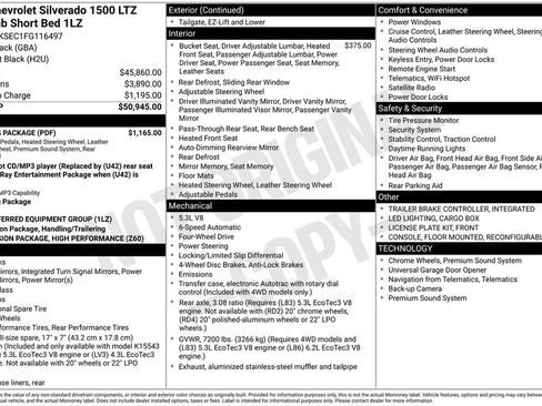 Used 2015 Chevrolet Silverado 1500 LTZ w/ LTZ Plus Package AWD/4WD image 39
