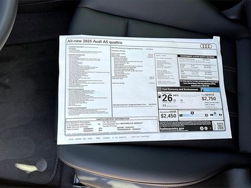 New 2025 Audi A5 2.0T Premium Plus image 14