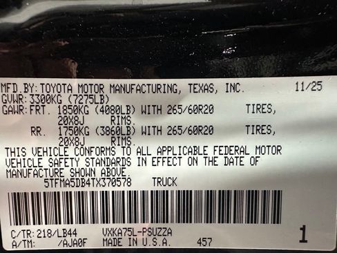 Used 2026 Toyota Tundra 1794 Edition AWD/4WD image 10