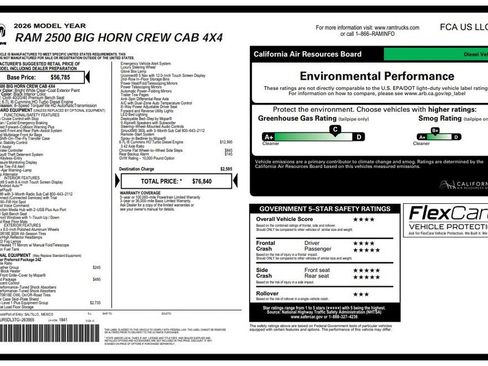 Certified 2026 RAM 2500 Big Horn AWD/4WD image 4