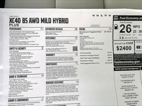 New 2026 Volvo XC40 B5 Plus w/ Protection Package Premier image 35