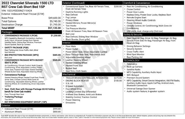 Used 2022 Chevrolet Silverado 1500 RST w/ Convenience Package II AWD/4WD image 25