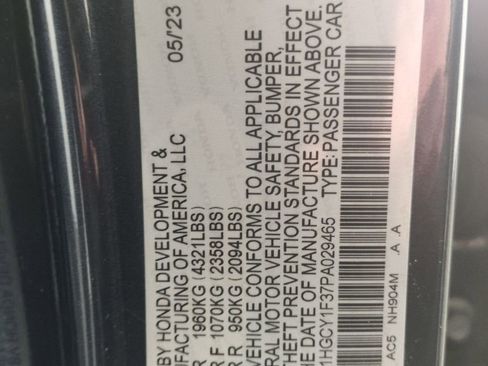 Certified 2023 Honda Accord EX image 33