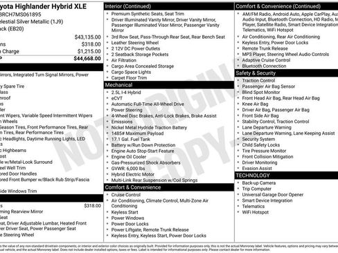 Used 2021 Toyota Highlander XLE image 3