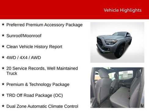 Used 2017 Toyota Tacoma TRD Off-Road w/ Premium & Technology Package image 9