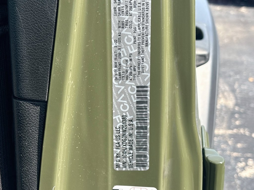 Certified 2022 Jeep Wrangler Unlimited Sport AWD/4WD image 34