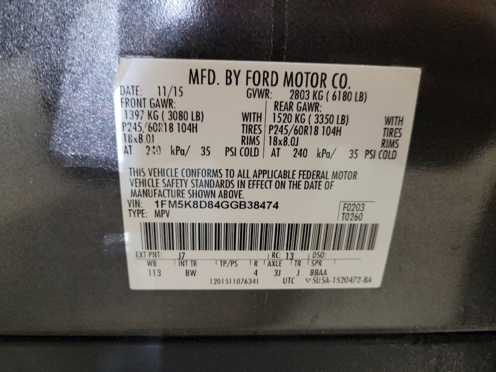 Used 2016 Ford Explorer XLT w/ Equipment Group 202A AWD/4WD image 33