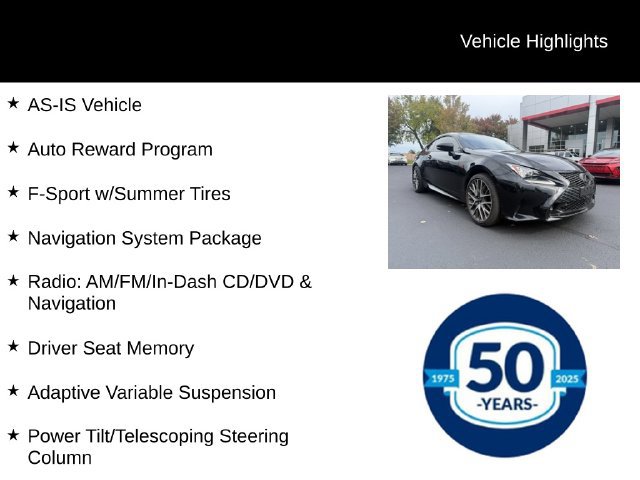 Used 2015 Lexus RC 350 AWD w/ Navigation System Package image 8