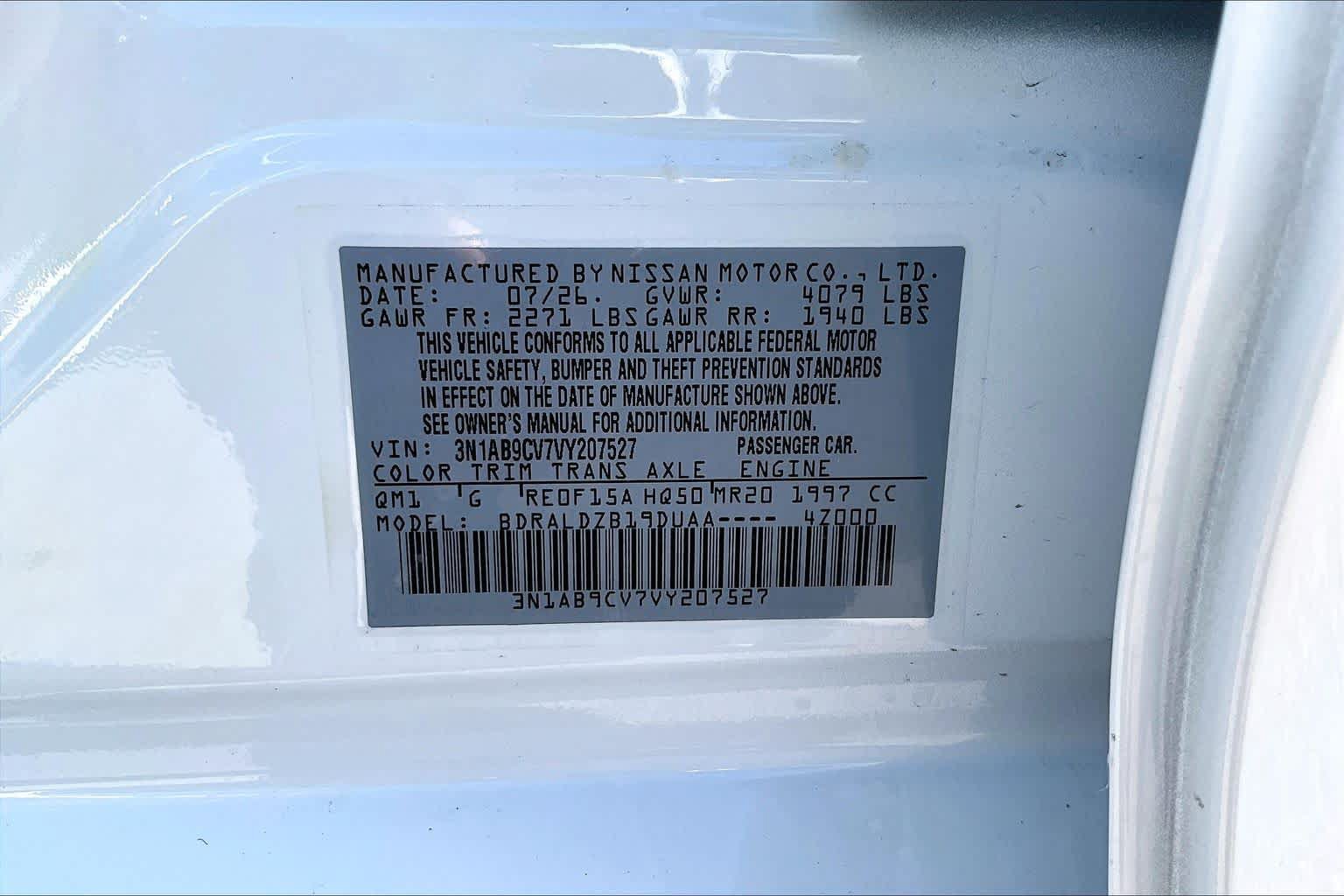 New 2027 Nissan Sentra SV w/ Floor Mat Package FWD image 18