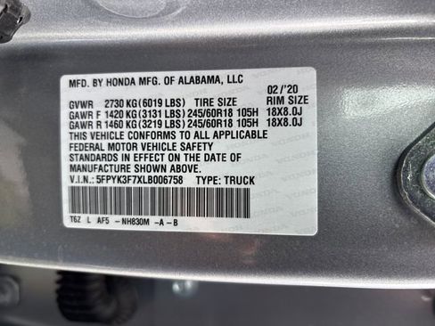 Used 2020 Honda Ridgeline RTL-E image 31