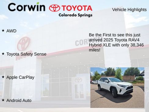 Used 2025 Toyota RAV4 XLE AWD/4WD image 4