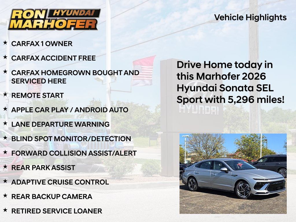 Certified 2026 Hyundai Sonata SEL AWD/4WD image 15