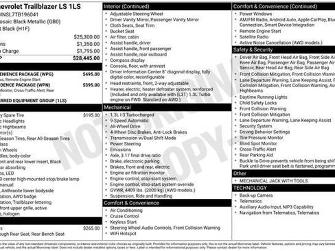 New 2026 Chevrolet TrailBlazer LS w/ LS Convenience Package AWD/4WD image 2