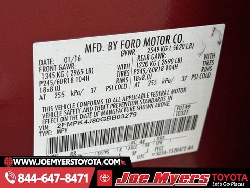 Used 2016 Ford Edge SEL w/ Equipment Group 201A image 33