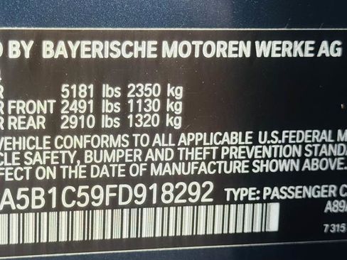 Used 2015 BMW 535i Sedan image 35