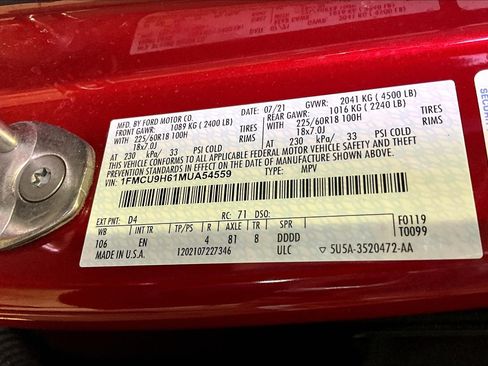 Used 2021 Ford Escape SEL AWD/4WD image 19