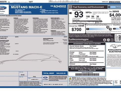 Used 2021 Ford Mustang Mach-E Select w/ Comfort/Technology Package AWD/4WD image 12