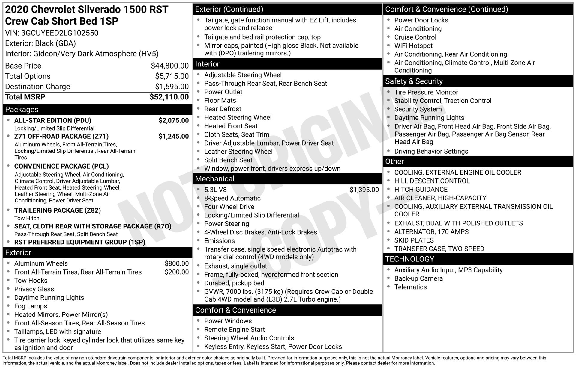 Used 2020 Chevrolet Silverado 1500 RST w/ All-Star Edition AWD/4WD image 44