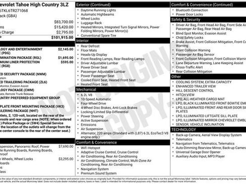 New 2026 Chevrolet Tahoe High Country image 2