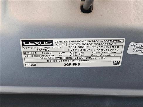 Used 2022 Lexus ES 350 w/ Accessory Package FWD image 25