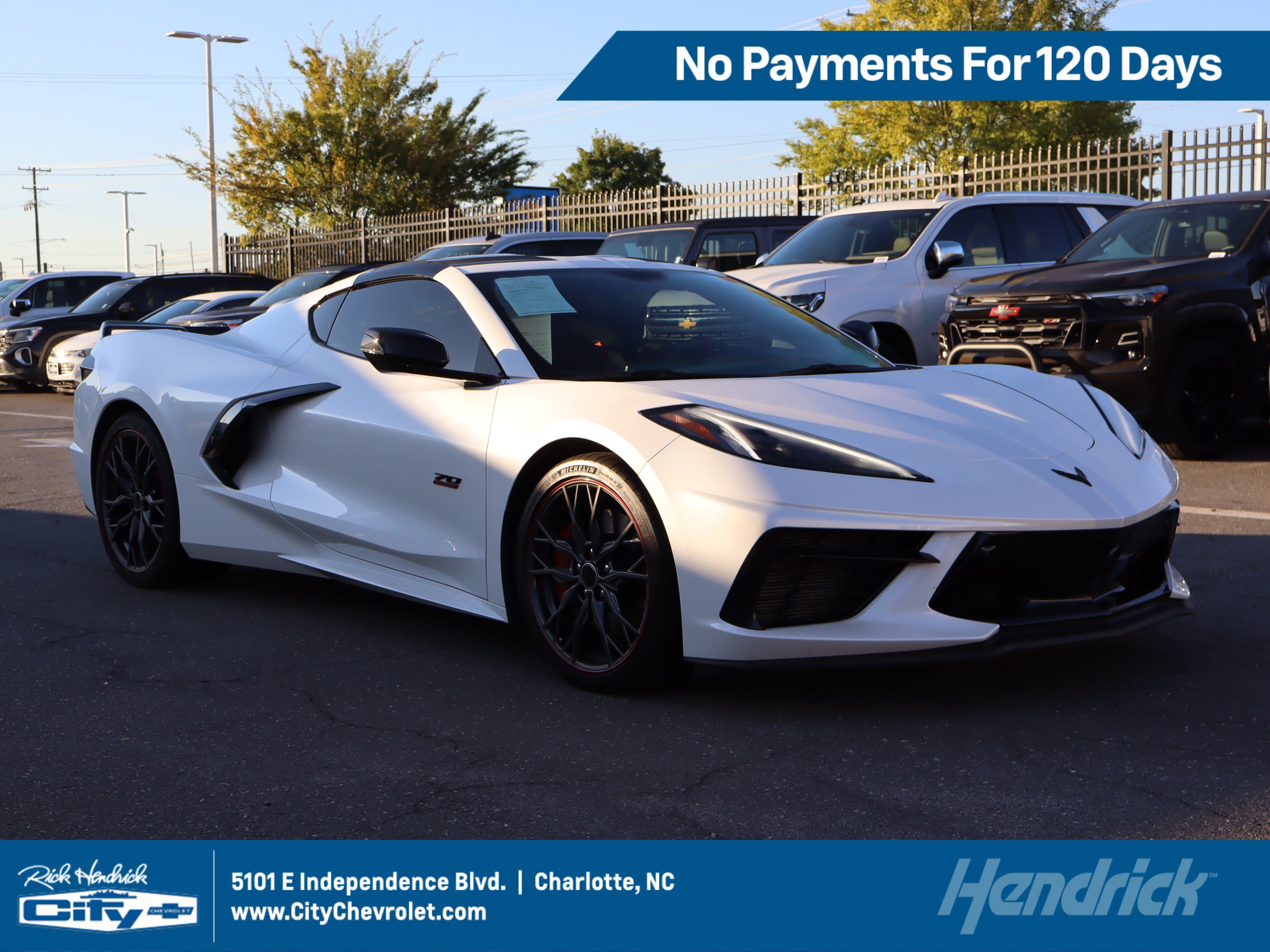 Used 2023 Chevrolet Corvette Stingray Premium Cpe w/ Z51 Performance Package RWD image 1