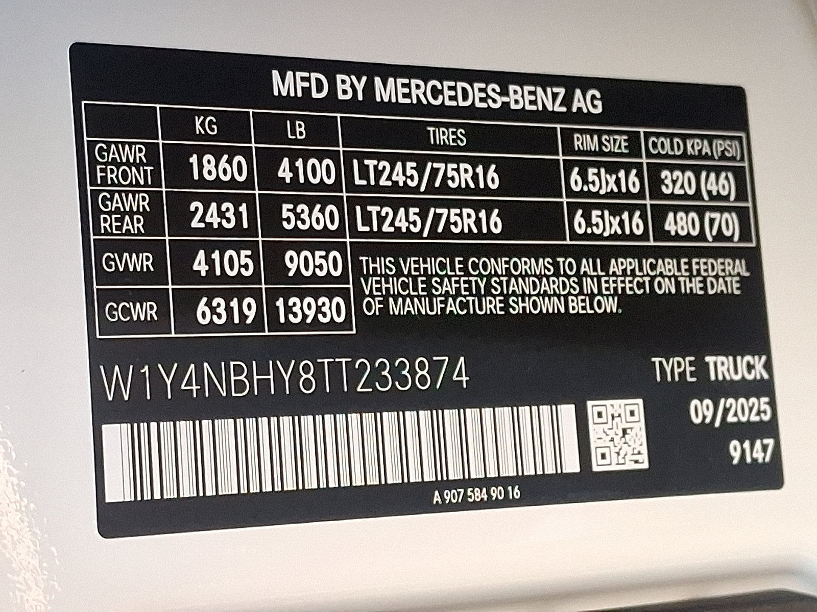 New 2026 Mercedes-Benz Sprinter 2500 image 19