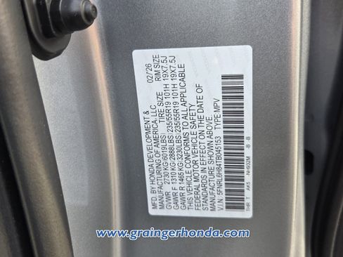 New 2026 Honda Odyssey Touring image 12